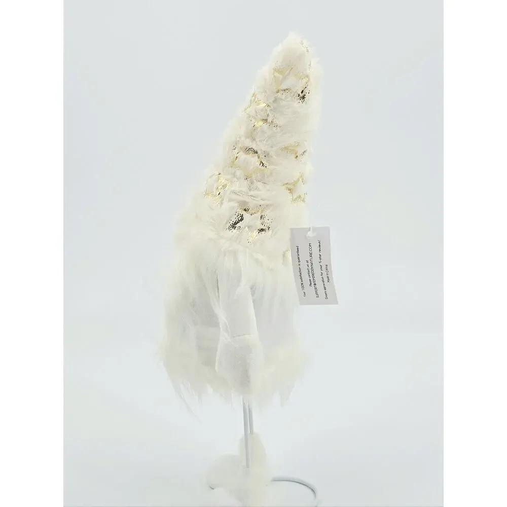 Christmas Gnome Nordic Nisse 15 Inch Xmas Plush Swedish Scandinavian White Gnome